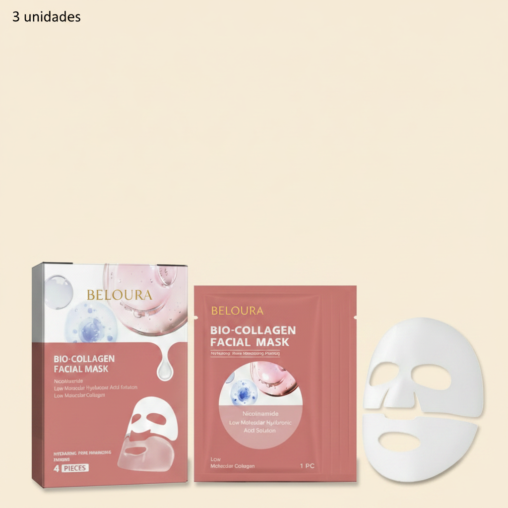 Beloura - Bio-Collagen Facial Mask 3 unidades