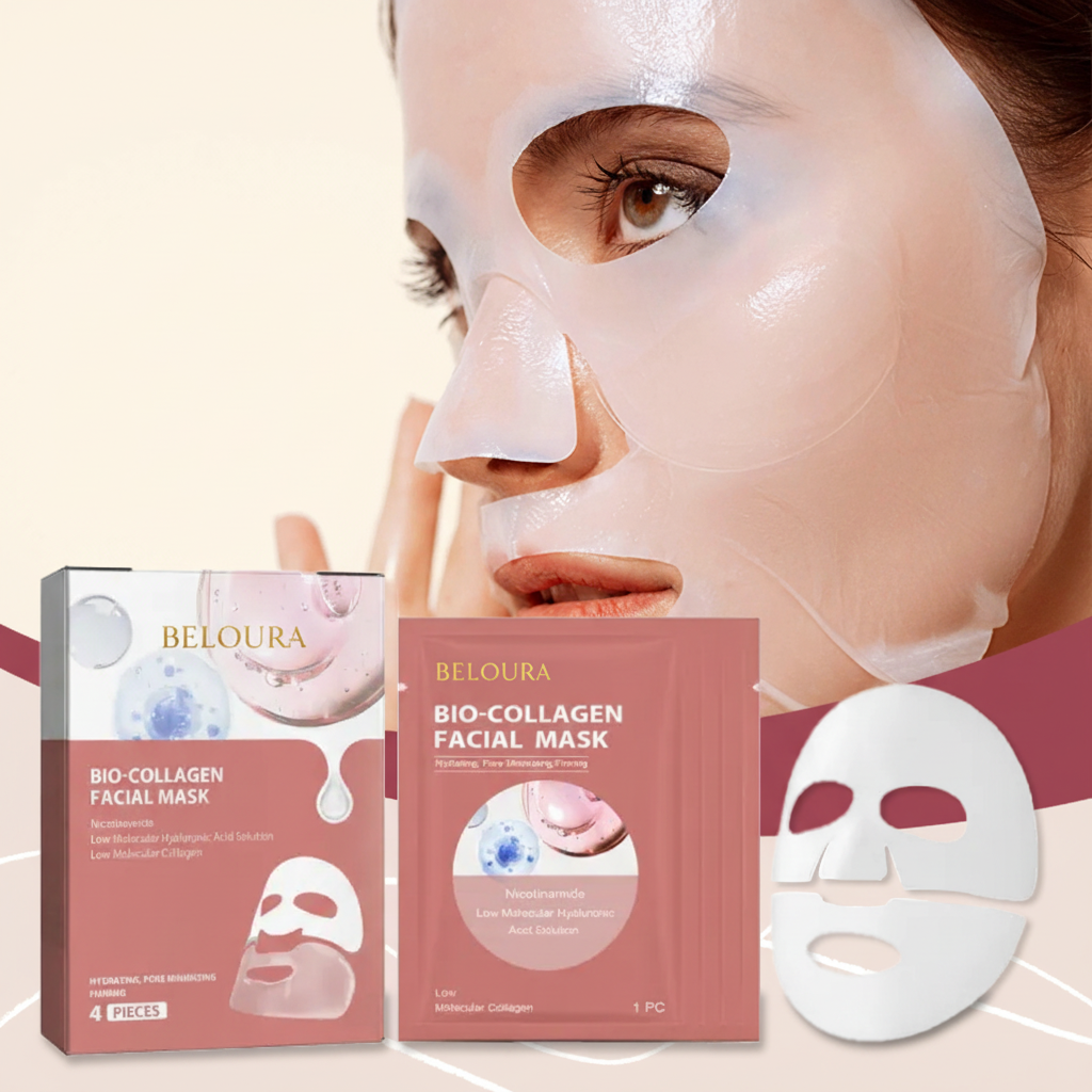 Beloura - Bio-Collagen Facial Mask con modelo