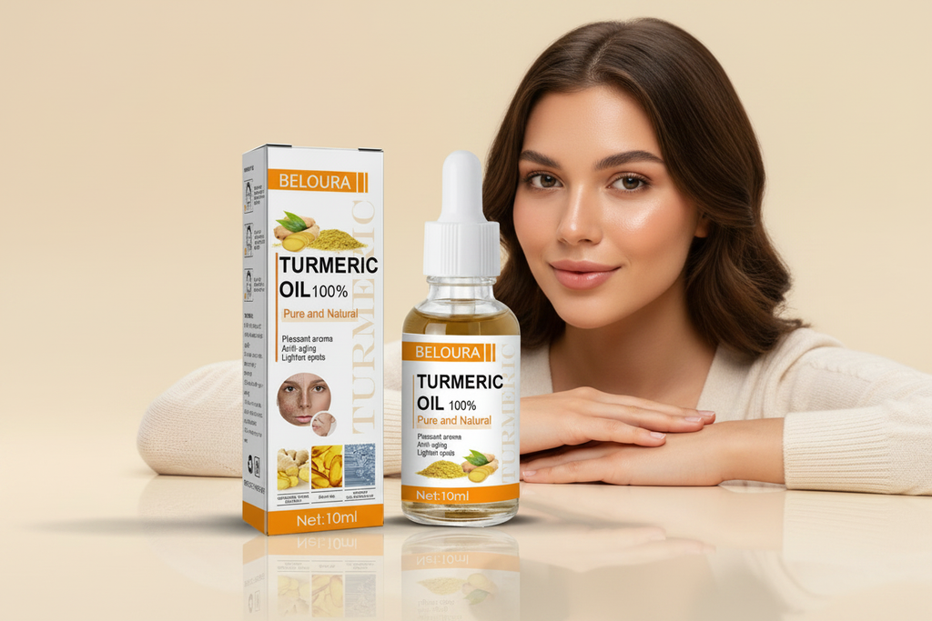 Beloura Turmeric Oil - Chica de fondo